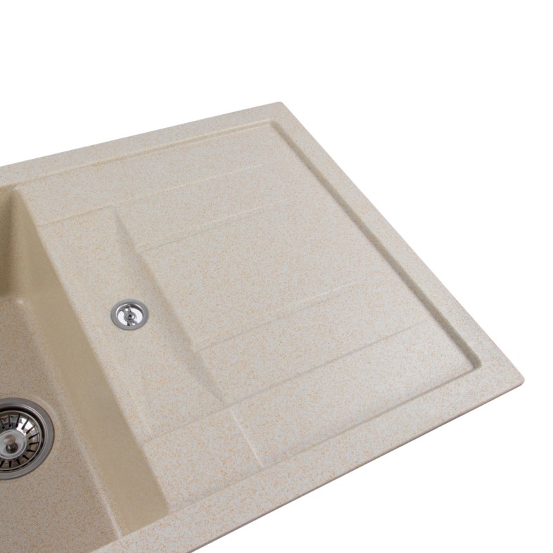 Chiuveta de bucătărie Elefant Premium Troya 7850 , Nisip bej 776x496 mm