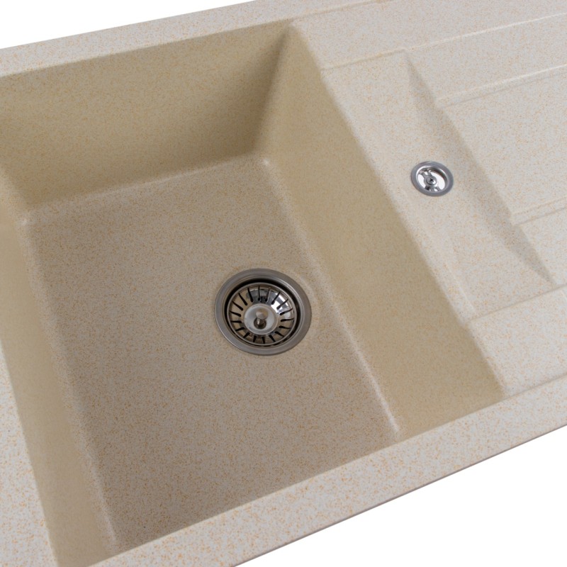 Chiuveta de bucătărie Elefant Premium Troya 7850 , Nisip bej 776x496 mm