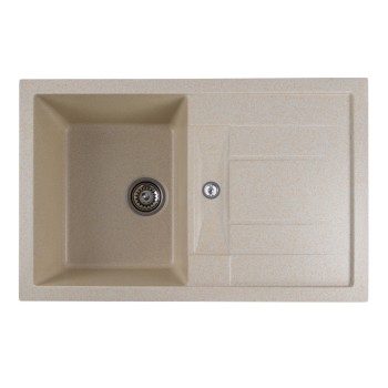 Chiuveta de bucătărie Elefant Premium Troya 7850 , Nisip bej 776x496 mm