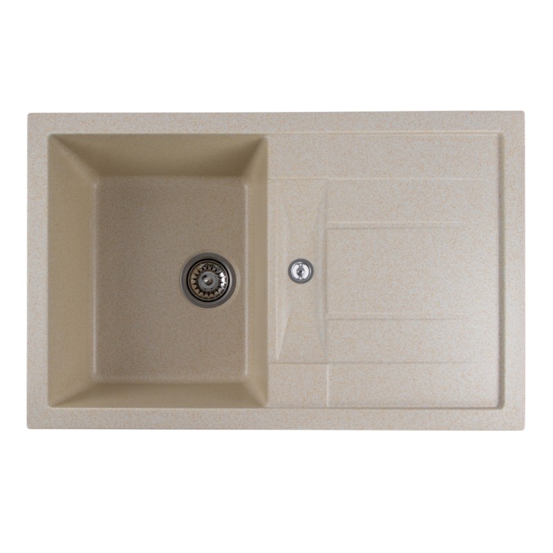 Chiuveta de bucătărie Elefant Premium Troya 7850 , Nisip bej 776x496 mm