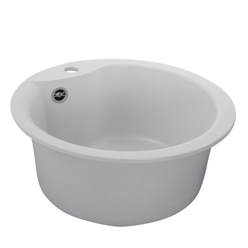 Chiuveta de bucătărie Elefant Premium Turas 480 , Alb 482 mm