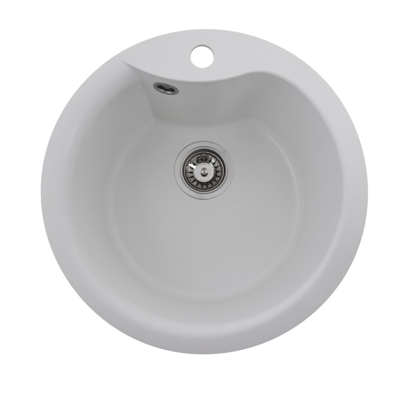 Chiuveta de bucătărie Elefant Premium Turas 480 , Alb 482 mm