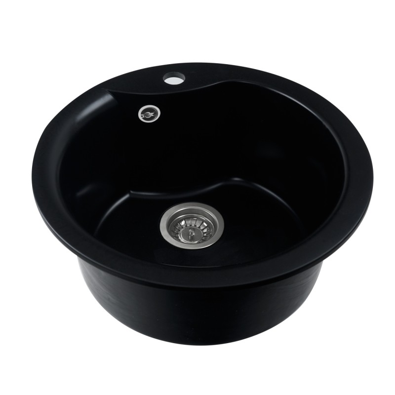 Chiuveta de bucătărie Elefant Premium Turas 480 , Negru 482 mm