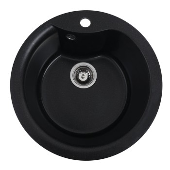 Chiuveta de bucătărie Elefant Premium Turas 480 , Negru metalic 482 mm