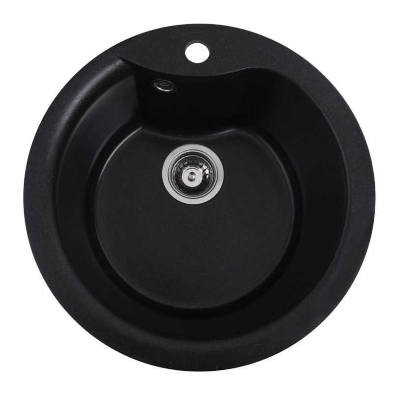 Chiuveta de bucătărie Elefant Premium Turas 480 , Negru metalic 482 mm