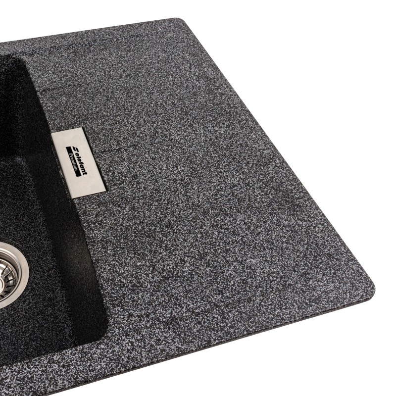 Chiuveta de bucatarie Elefant Premium Zirkon Grafit , 620x500mm