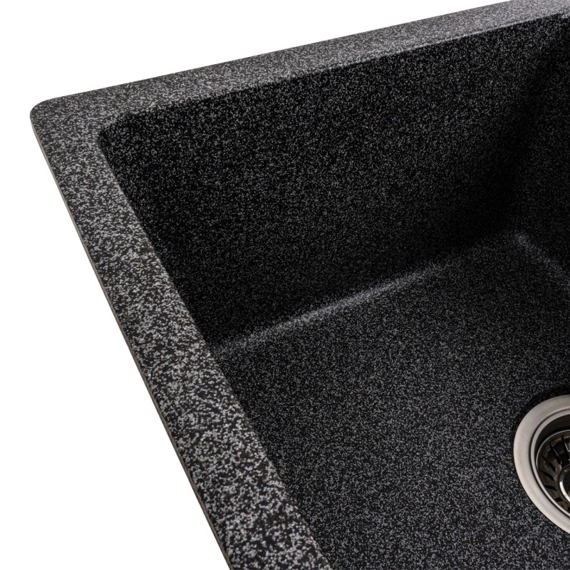 Chiuveta de bucatarie Elefant Premium Zirkon Grafit , 620x500mm