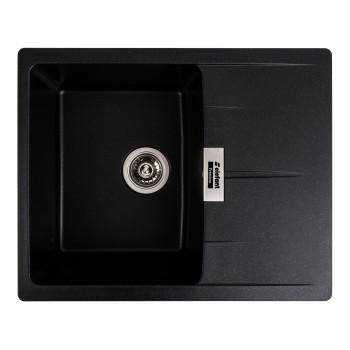 Chiuveta de bucatarie Elefant Premium Zirkon Negru metalic, 620 x500 mm