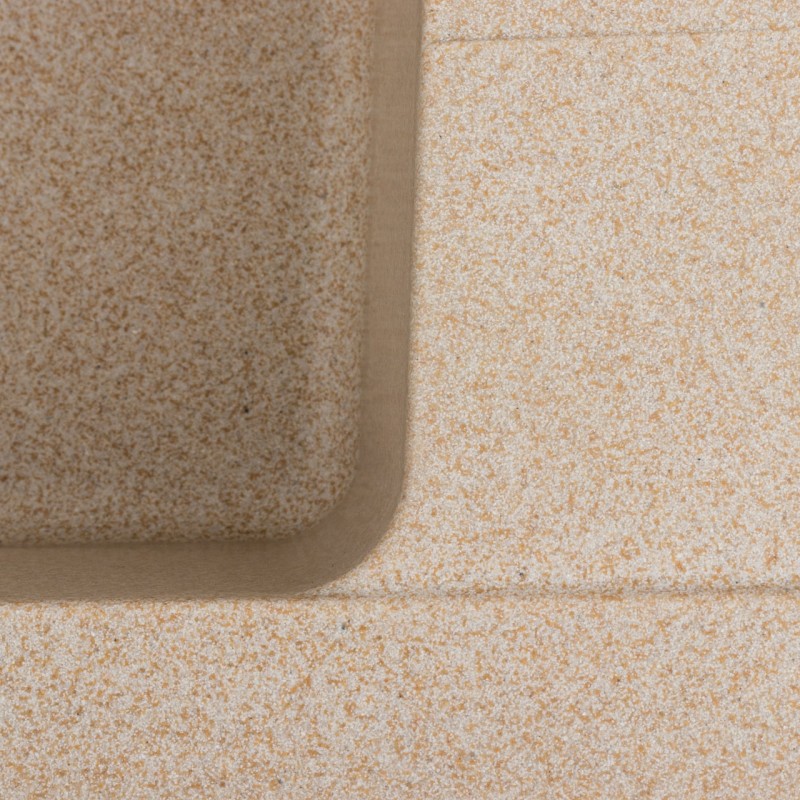 Chiuveta de bucatarie Elefant Premium Zirkon Safari Bej, 620x500 mm