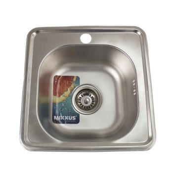 Chiuveta de bucatarie inox patrata, MIXXUS Z3838-06-160D