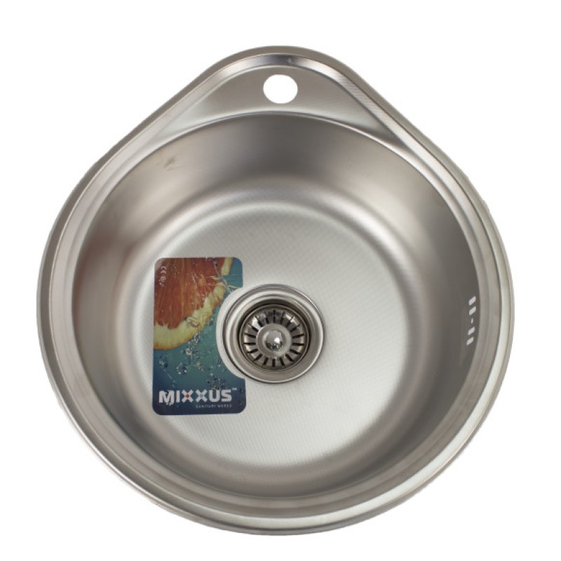 Chiuveta de bucatarie inox rotunda, MIXXUS Z4843-08-180MD