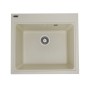 Chiuvetă din compozit de granit pentru bucătărie ELEFANT PREMIUM 5852 VESTA Nisip bej 580 x 518 mm