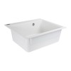 Chiuvetă din compozit de granit pentru bucătărie ELEFANT PREMIUM 5852 VESTA Alb 580 x 518 mm