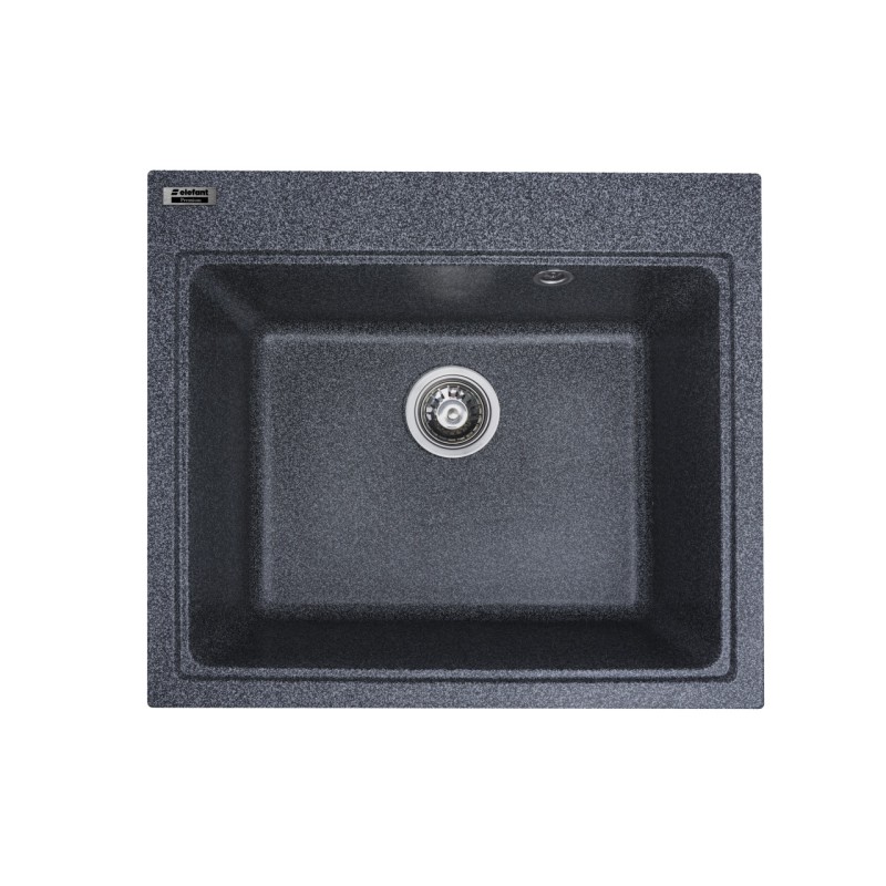 Chiuvetă din compozit de granit pentru bucătărie ELEFANT PREMIUM 5852 VESTA Grafit