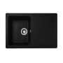 Chiuvetă din compozit de granit pentru bucătărie ELEFANT PREMIUM 7850 VERONA Negru 775 x 495 mm