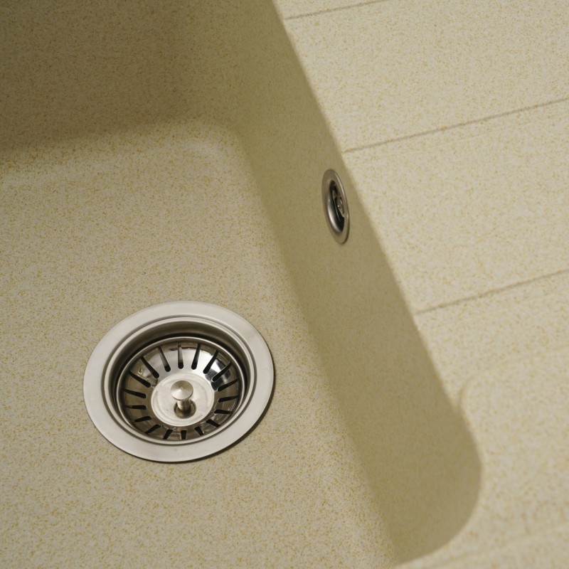 Chiuvetă din compozit de granit pentru bucătărie ELEFANT PREMIUM 7850 VERONA Nisip 775 x 495 mm