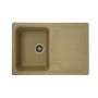 Chiuvetă din compozit de granit pentru bucătărie ELEFANT PREMIUM 7850 VERONA Bej 775 x 495 mm