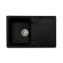 Chiuvetă din compozit de granit pentru bucătărie Negru metalic ELEFANT PREMIUM 7850 VERONA 775 x 495 mm