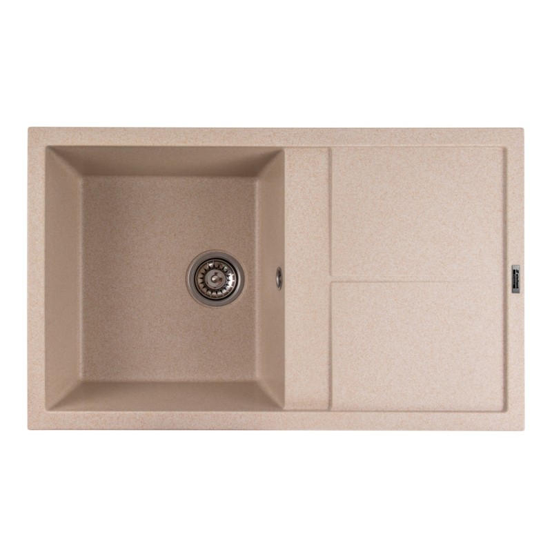 Chiuvetă din compozit de granit pentru bucătărie SAFARI BEJ ELEFANT PREMIUM 7850 SELENA