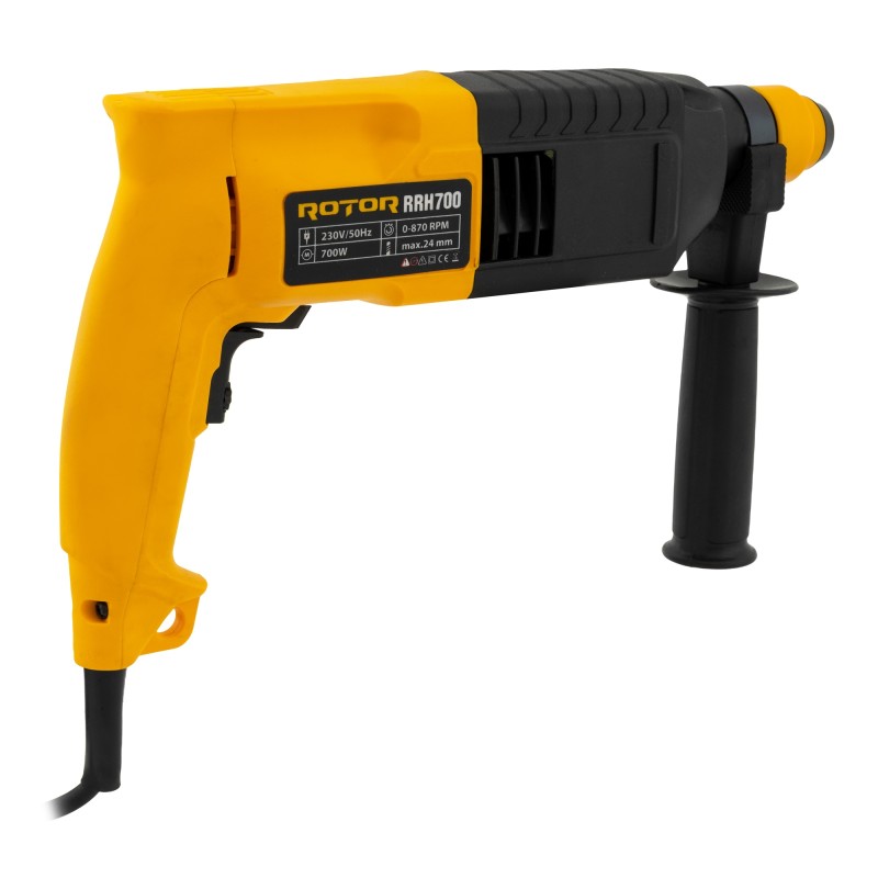 Ciocan rotopercutor ROTOR RRH700 , Putere 700W , 870 RPM,