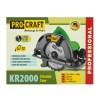 Circular electric de mână Procraft KR 2000, 2 kW, 185 mm, 5000 rot/min
