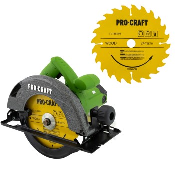 Circular electric de mana Procraft KR2300, 2.3 kW, 185 mm, 5000 rot/min