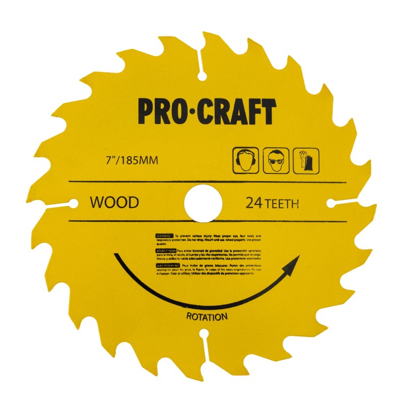 Circular electric de mana Procraft KR2300, 2.3 kW, 185 mm, 5000 rot/min