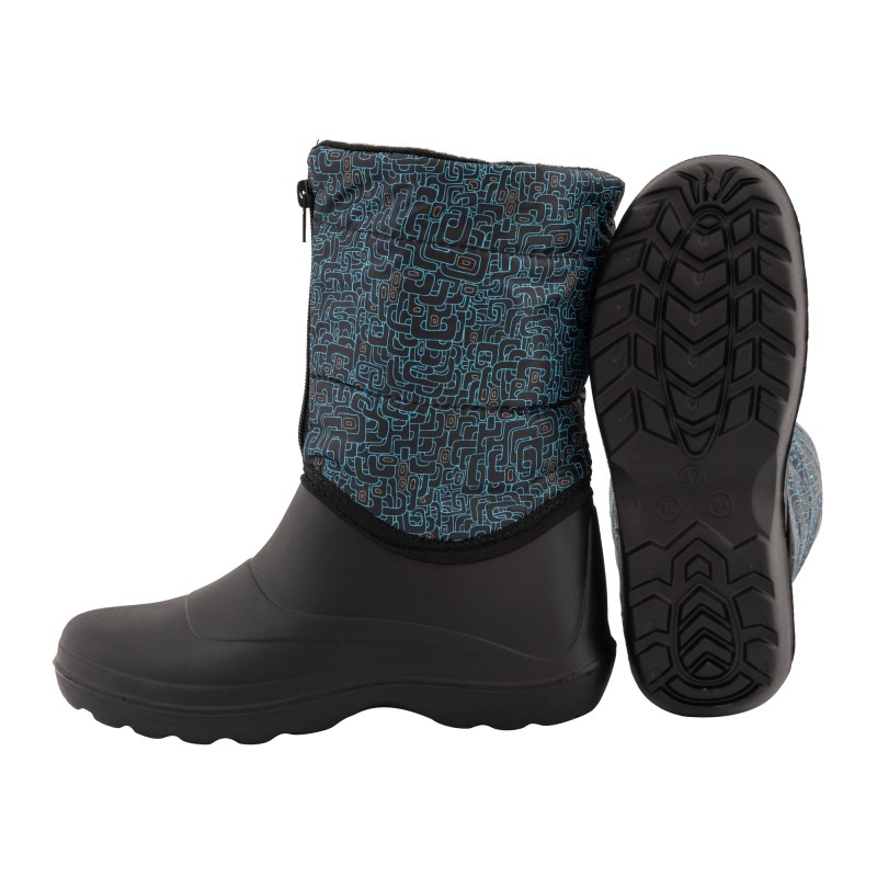 Cizme din PVC femei TETRIS/TURQUOISE SET 10 PERECHI, Impermeabile, Antiderapante, Captuseala sintetica