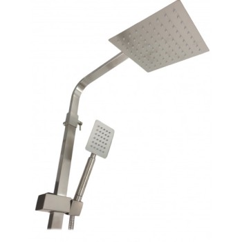 Coloana de dus Mixxus AMA-009-J, 120 cm baterie si para, monocomanda, furtun flexibil