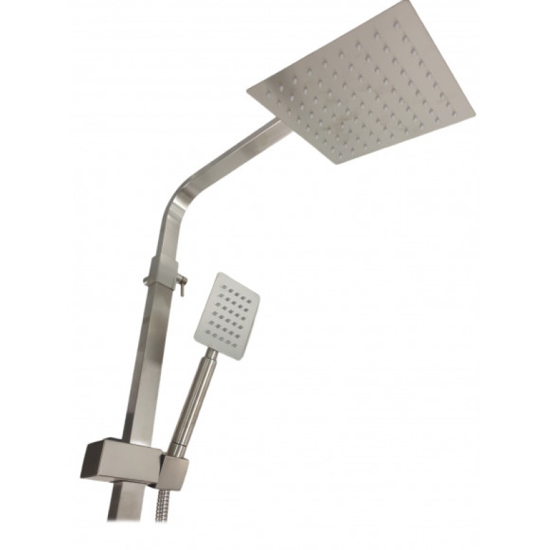 Coloana de dus Mixxus AMA-009-J, 120 cm baterie si para, monocomanda, furtun flexibil