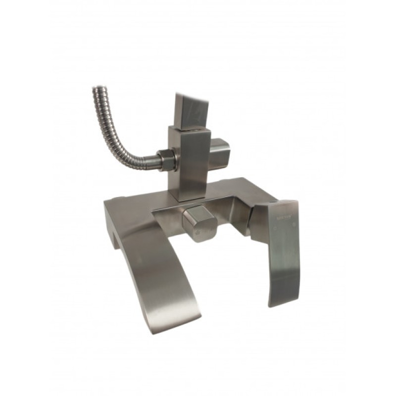 Coloana de dus Mixxus AMA-009-J, 120 cm baterie si para, monocomanda, furtun flexibil