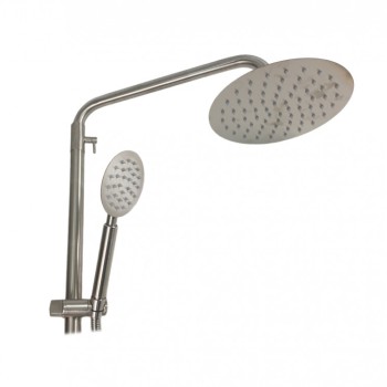 Coloana de dus Mixxus AVA-009-J, 120 cm baterie si para, monocomanda, furtun flexibil