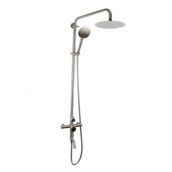 Coloana de dus Mixxus SUS-009-J, 120 cm baterie si para, monocomanda, furtun flexibil