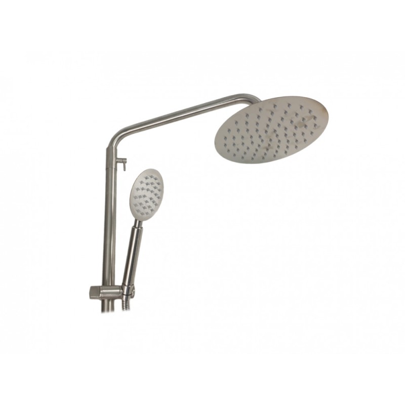 Coloana de dus Mixxus SUS-009-J, 120 cm baterie si para, monocomanda, furtun flexibil