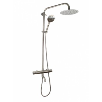 Coloana de dus Mixxus TMO-009-J, 120 cm baterie si para, monocomanda, furtun flexibil