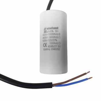 Condensator cu fire CBB60 35µF 45x95mm 450V, Elefant