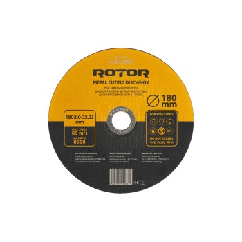 Disc abraziv pentru metal+inox ROTOR 180*2,0*22,23