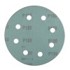 Disc abraziv pentru slefuitor cu excentric KB180.180 PROCRAFT (Set 10 buc), Diametru: 180 mm , Granulatie: P180