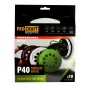 Disc abraziv pentru slefuitor cu excentric KB225.40 PROCRAFT (Set 10 buc) Diametru: 225 mm Granulatie: P40
