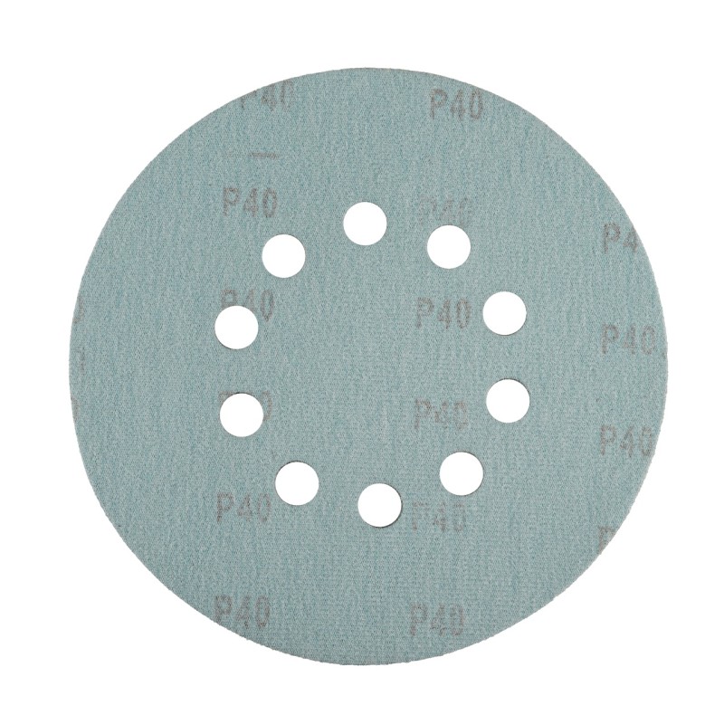 Disc abraziv pentru slefuitor cu excentric KB225.40 PROCRAFT (Set 10 buc) Diametru: 225 mm Granulatie: P40