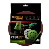 Disc abraziv pentru slefuitor cu excentric KD180.180 PROCRAFT (Set 10 buc) Diametru: 180 mm Granulatie: P180