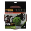 Disc abraziv pentru slefuitor cu excentric KD225.180 PROCRAFT (Set 10 buc)Diametru: 225 mm Granulatie: P180