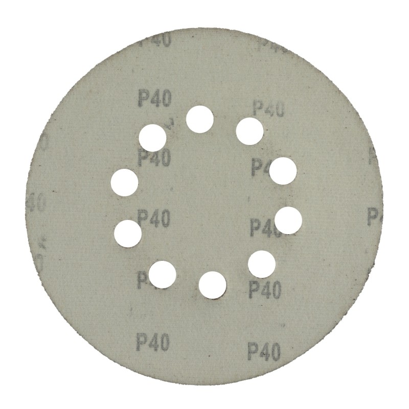 Disc abraziv pentru slefuitor cu excentric KD225.40 PROCRAFT (Set 10 buc)Diametru: 225 mm , Granulatie: P40