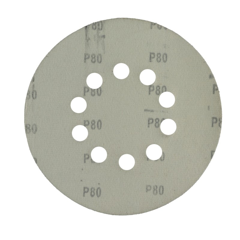 Disc abraziv pentru slefuitor cu excentric KD225.80 PROCRAFT (Set 10 buc) Diametru: 225 mm Granulatie: P80