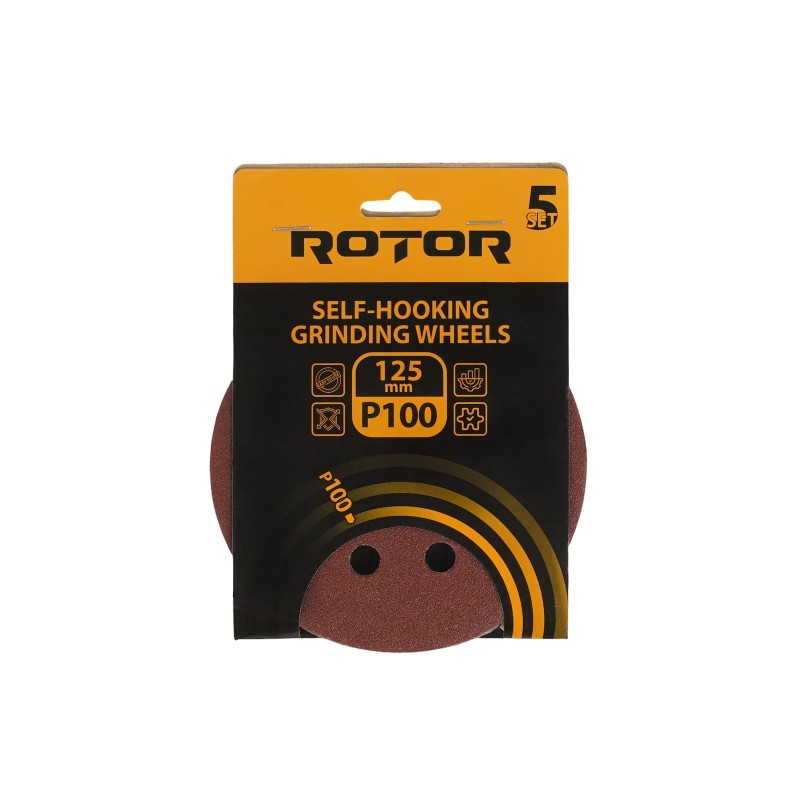 Disc abraziv pentru slefuitor cu excentric ROTOR 125 P100 set 5