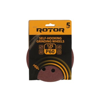 Disc abraziv pentru slefuitor cu excentric ROTOR 125 P60 set 5