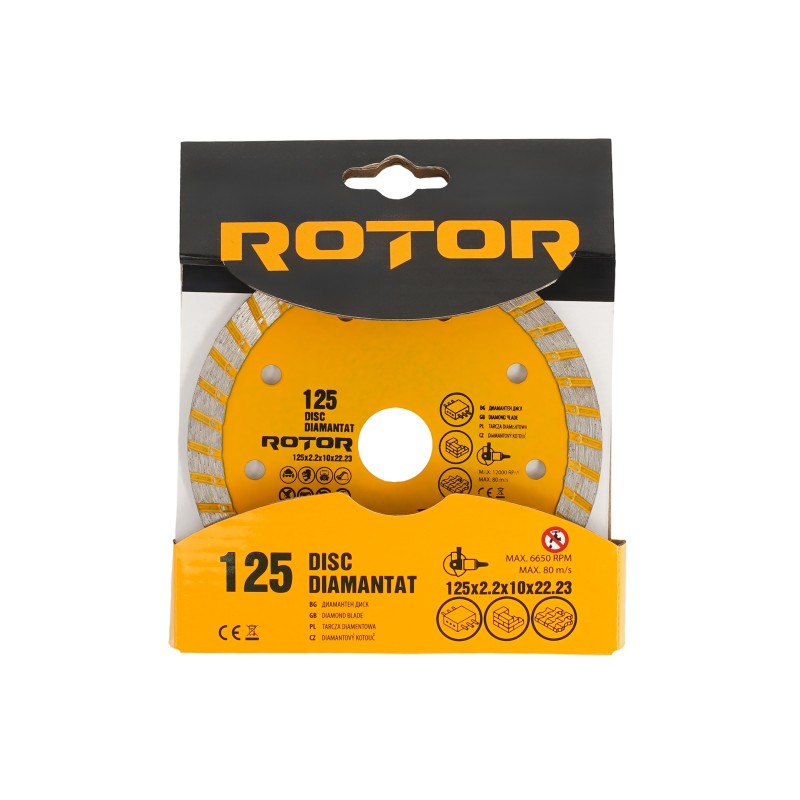 DISC DIAMANTAT 125x2.2 x10x22.23 Turbo Rotor