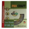 Disc diamantat pentru lemn Procraft B180.24