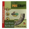 Disc diamantat pentru lemn Procraft B210.40