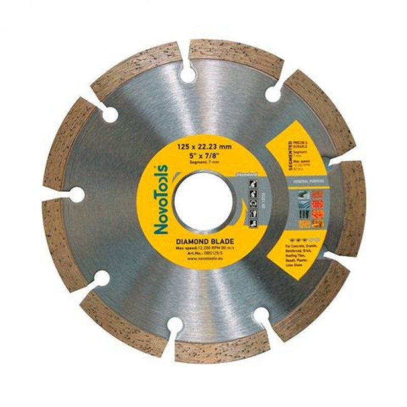 DISC DIAMANTAT Standard 125x7x22.23 Segmentat NovoTools